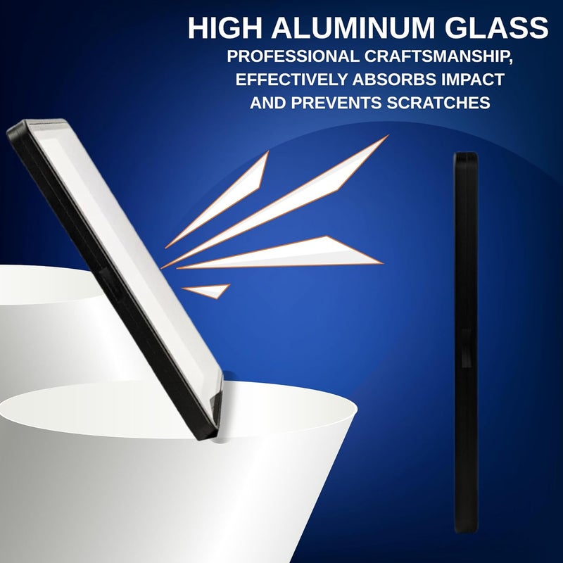 RedCap Magnetic Aluminum Graded PSA Slab Guard UV Resistant Glass 35PT Premium Protector Display Case For Standard PSA CGC Graded Sport Trading Cards - Black Out - Image 5